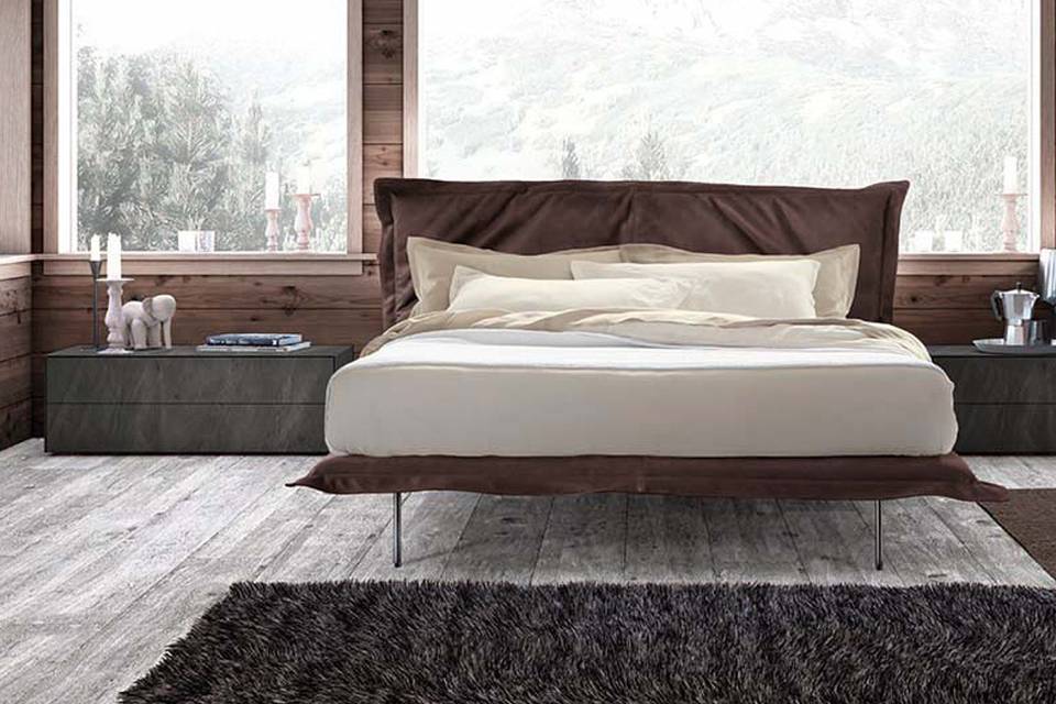 Letto Aladino in pelle