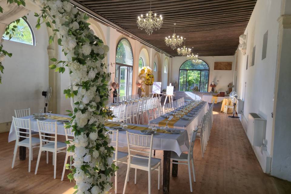 Tavoli imperiali in Barchessa
