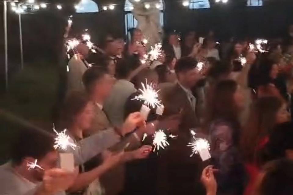 Festeggiamenti sul piazzale