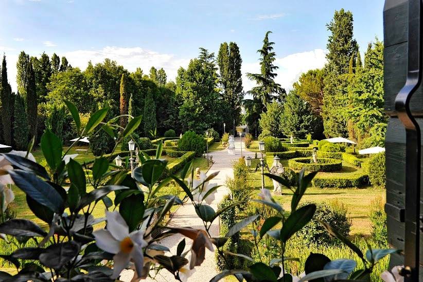 Parco nord visto dalla villa