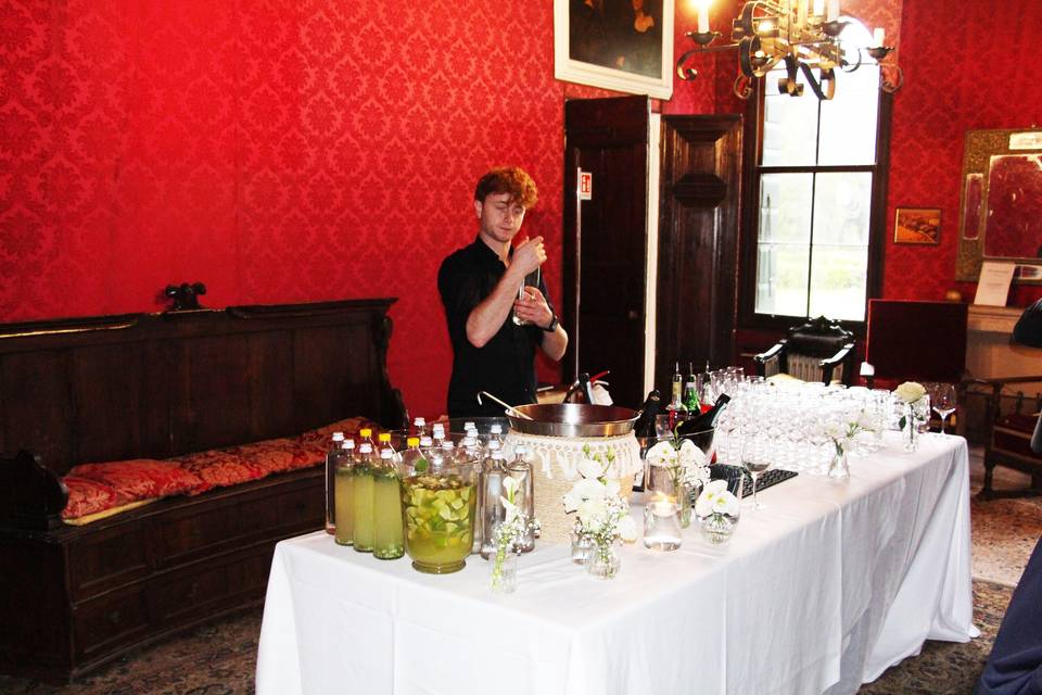 Open Bar In Villa