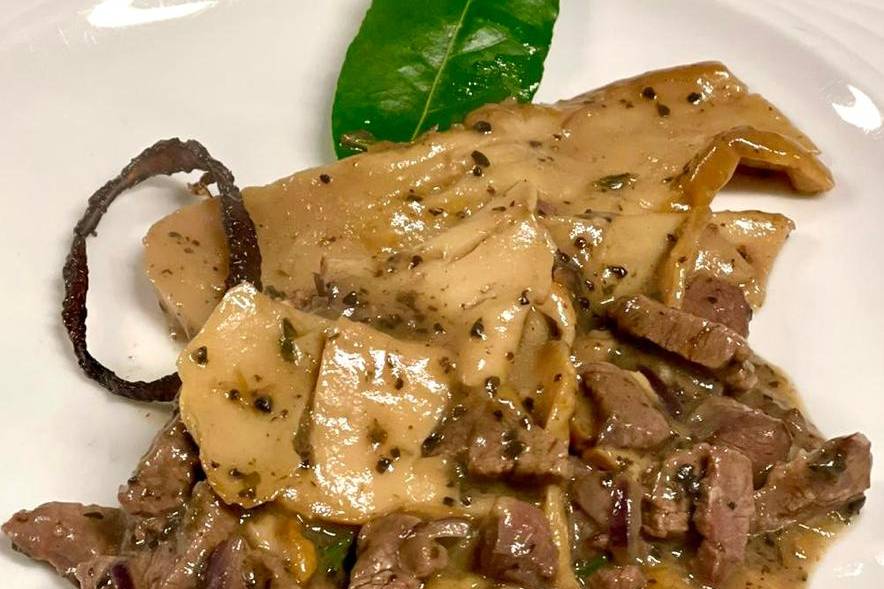 Fassona con funghi porcini