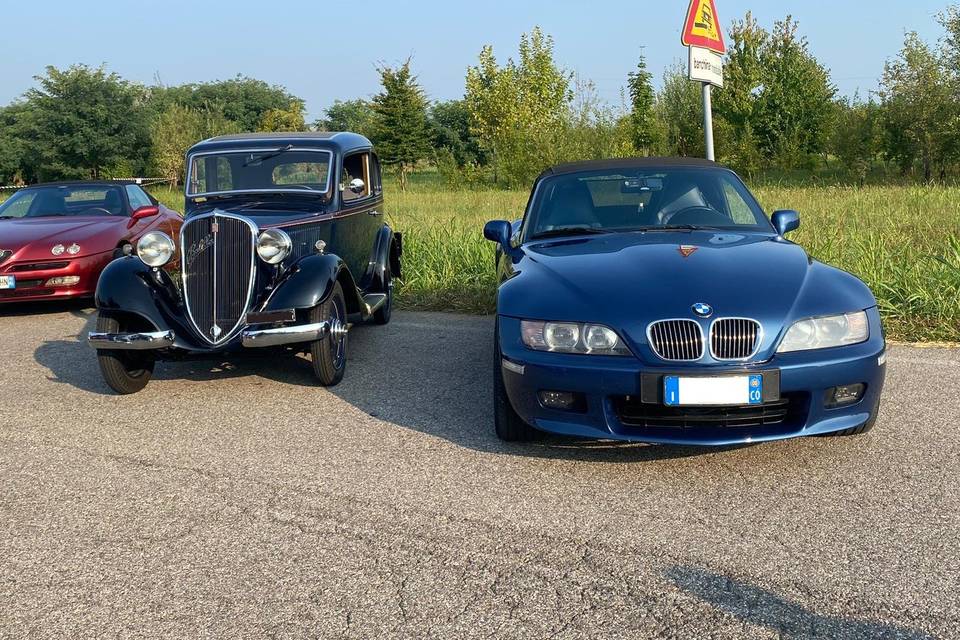Fiat Balilla & BMW Z3 Roadster