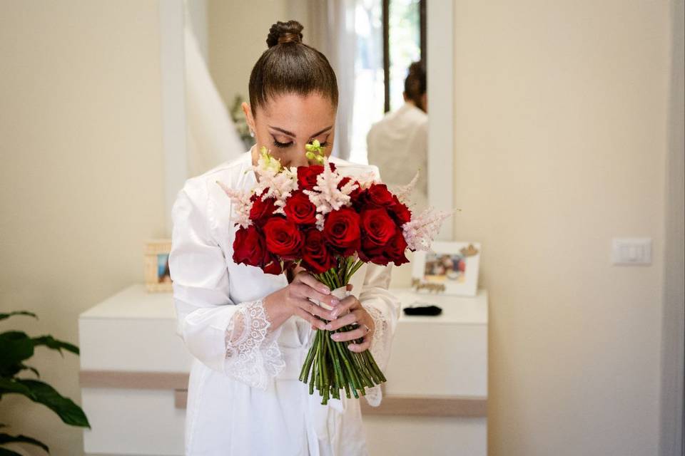 Bouquet di rose rosse