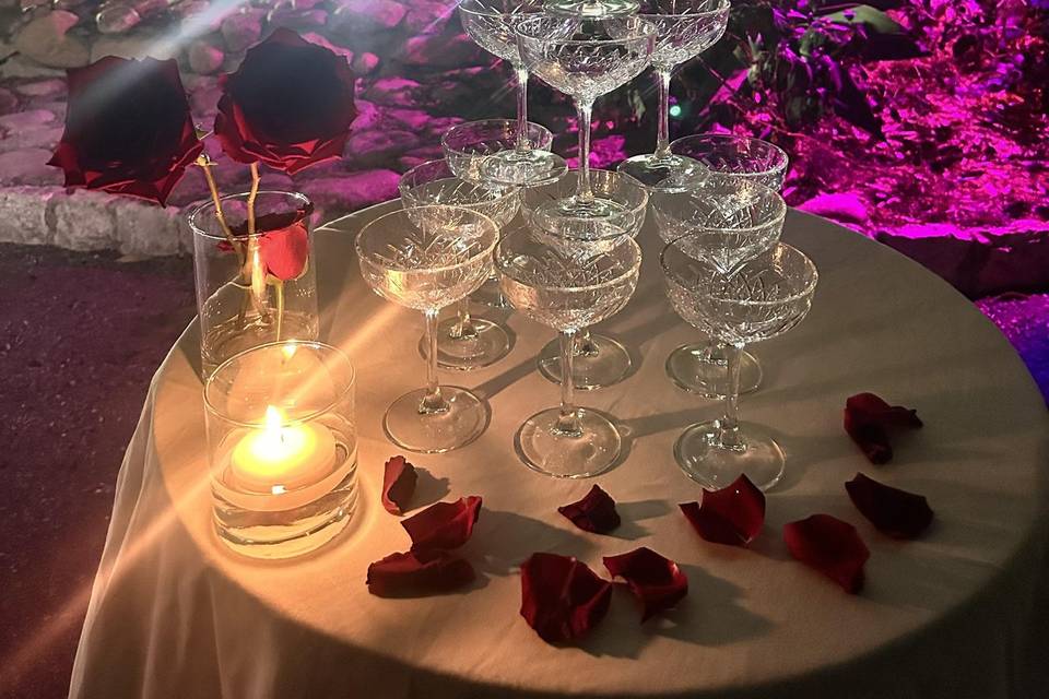 I calici per lo champagne