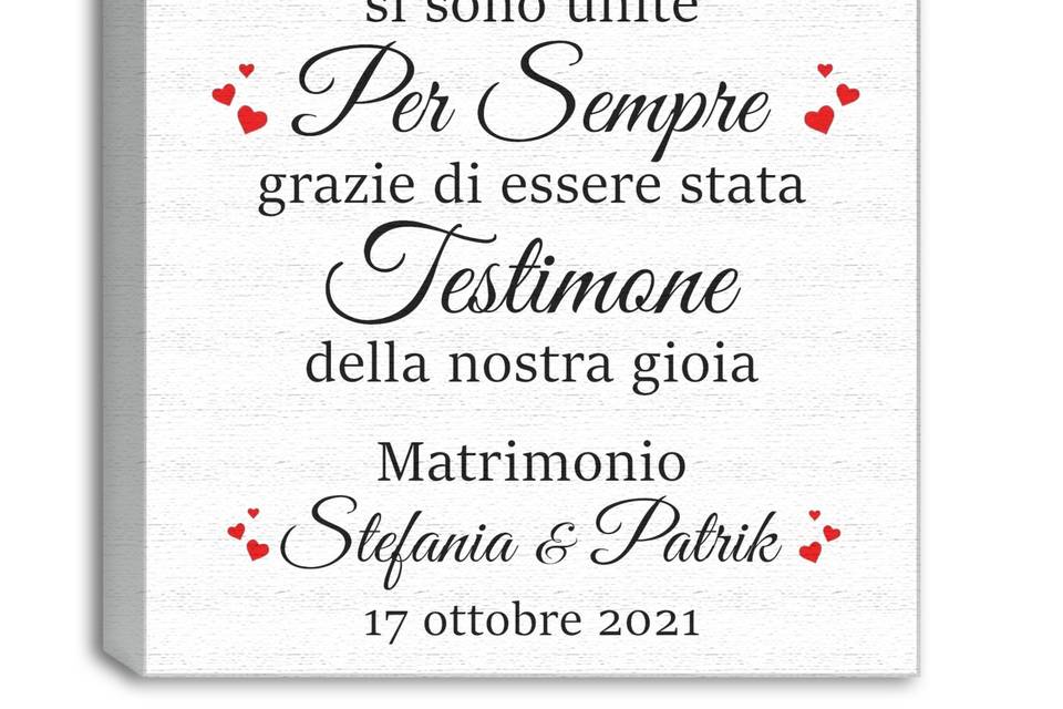 Il regalo del testimone  Wedding Planners Napoli