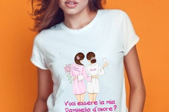 T-shirt per testimone