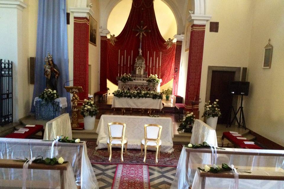 Allestimento chiesa