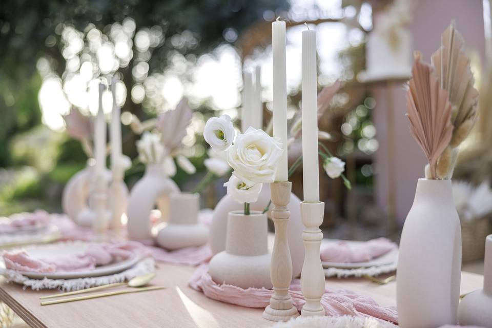 Allestimento boho chic
