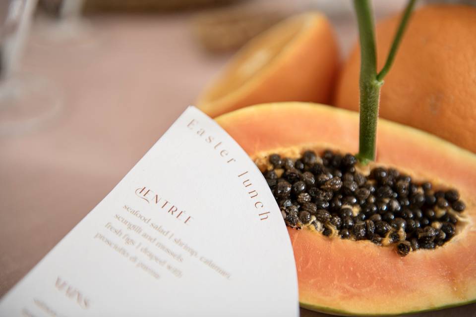 Menu e papaya