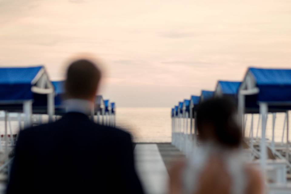 Tramonto sul mare
