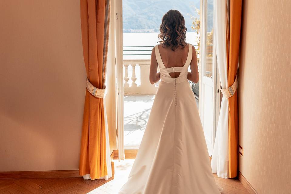 Preparazione vista lago