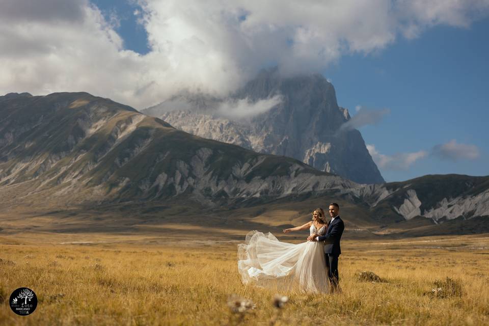 Wedding in mountains