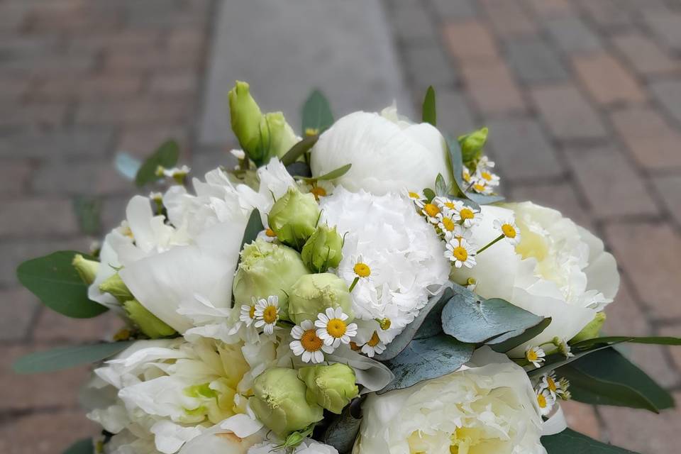 Bouquet sposa peonie