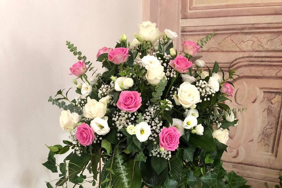 Bouquet sposa calle e rose