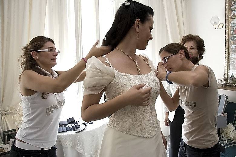 Preparazione sposa