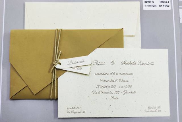 Buste da lettera personalizzate per il matrimonio - Matrimoni Livorno