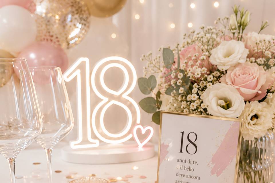 Segnaposto 18 anni Margherita