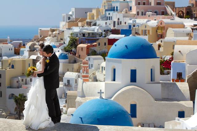 Nozze a Santorini