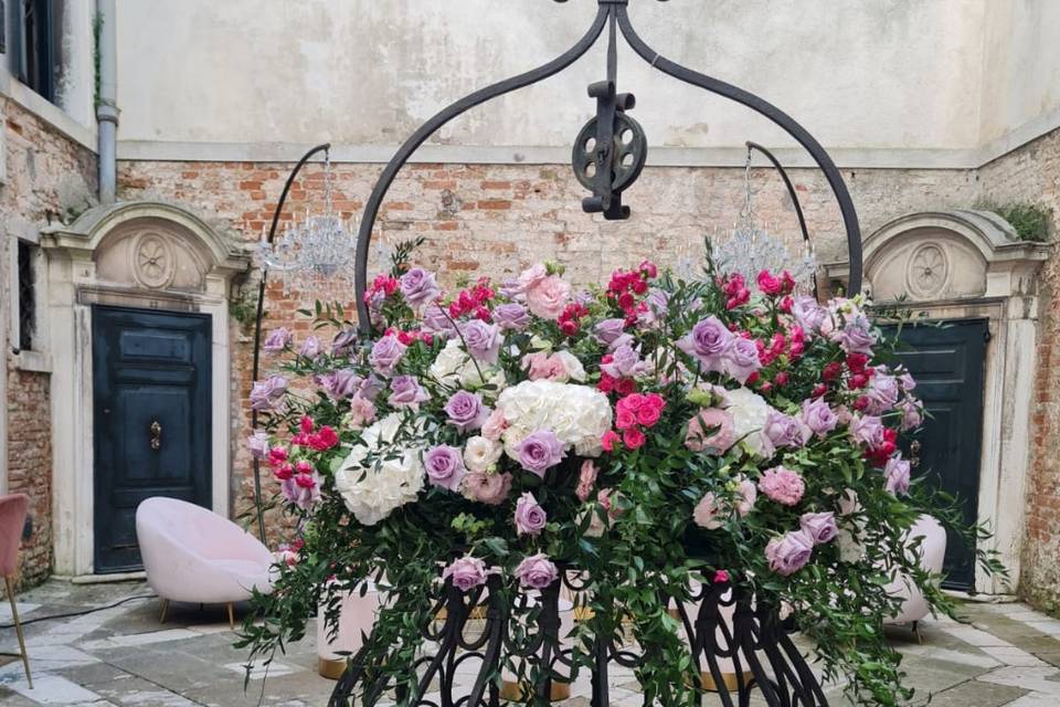 Well of flowers