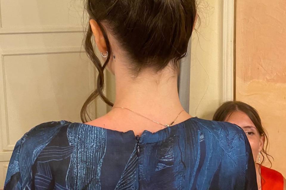 Chignon alto morbido