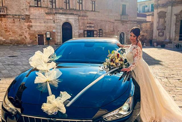 Kit di decorazioni per matrimoni per auto per copertura motore e