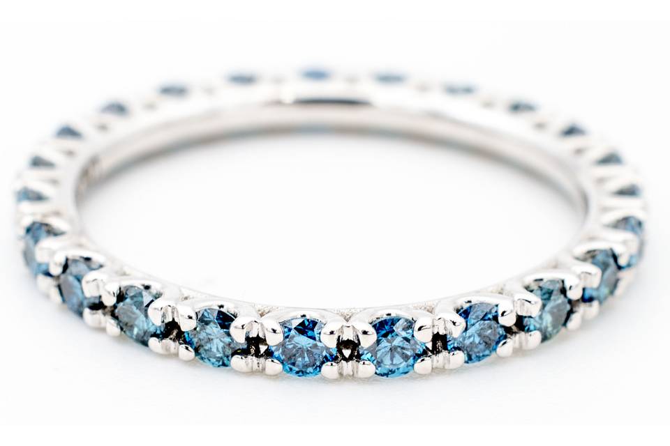 Eternity diamanti blu