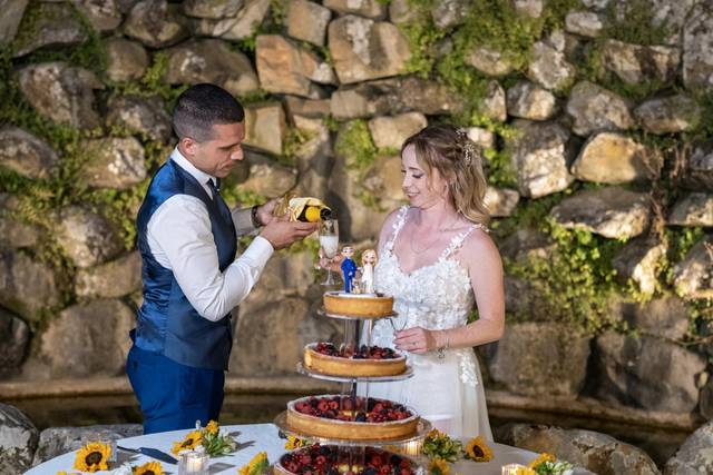 Foto taglio della torta