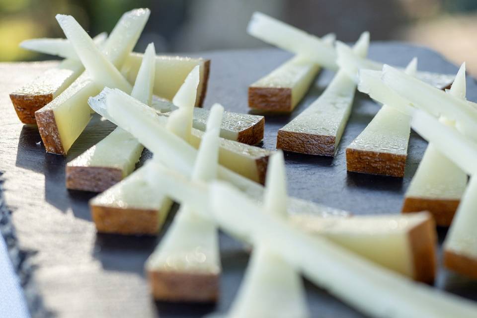 Buffet di benvenuto all'aperto