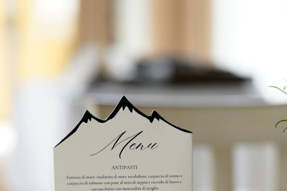 Menù wedding