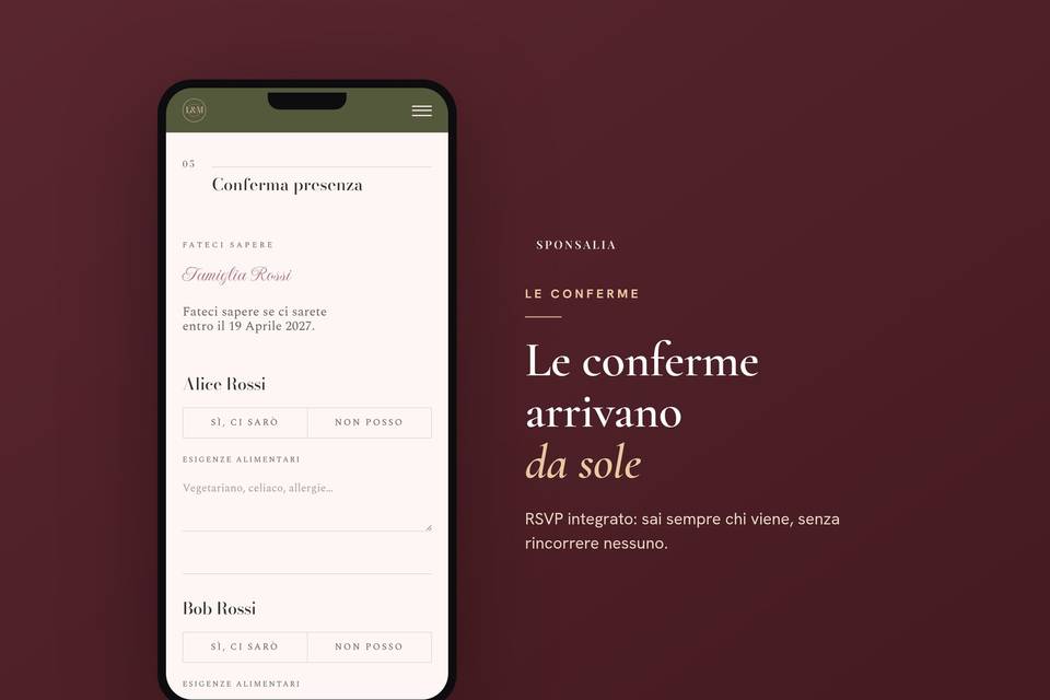 le conferme arrivano da sole