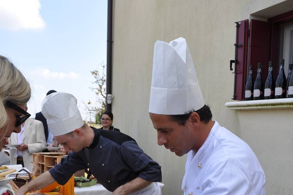 Gli chef al lavoro