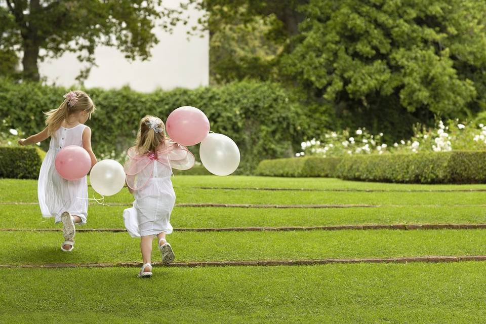 Flower girl-Palloncini-Blurose