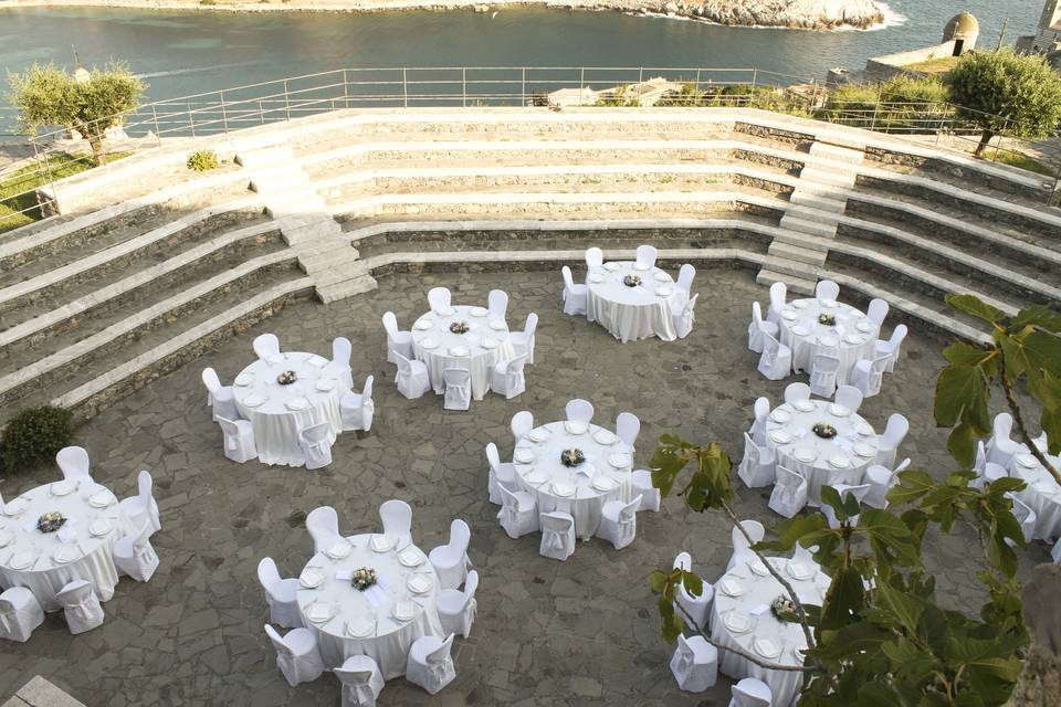 I tavoli al Castello Doria