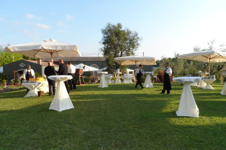 Buffet in giardino