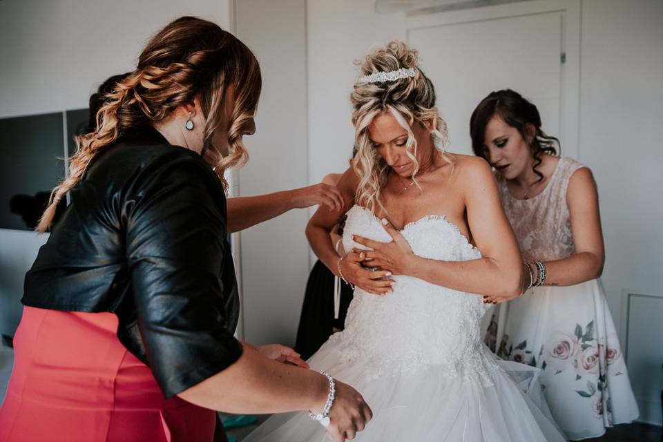 Preparazione sposa