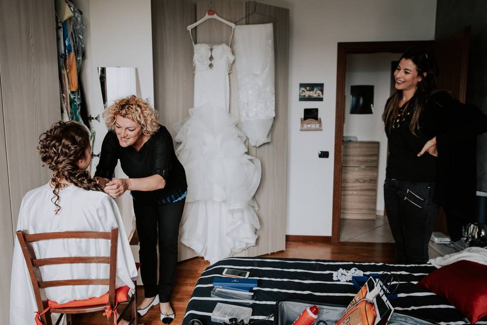 Preparazione sposa