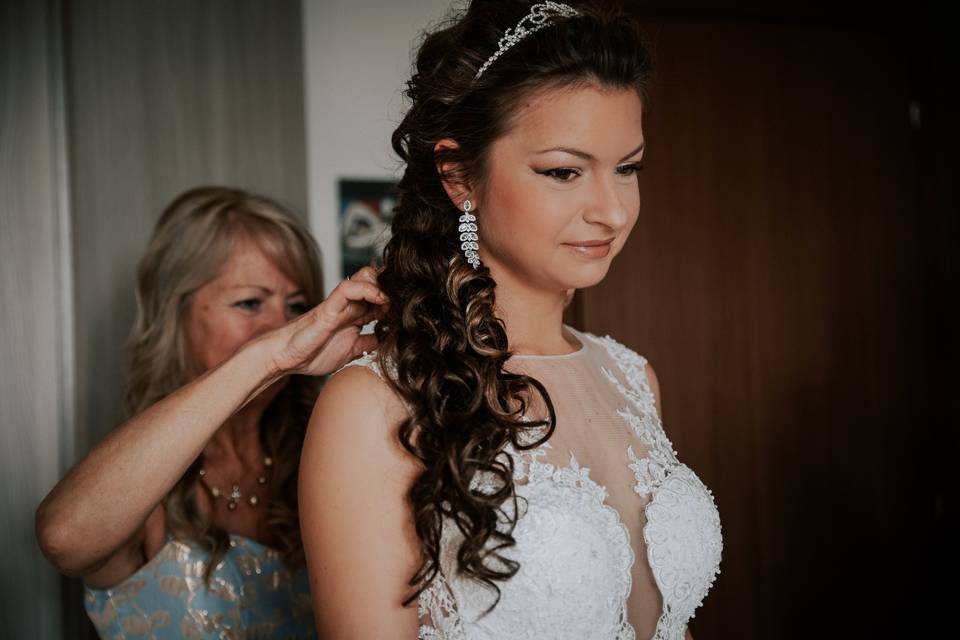 Preparazione sposa