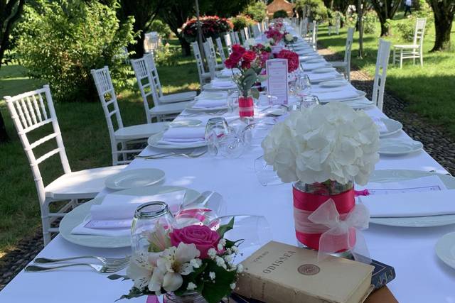 Allestimento tavolo elegante