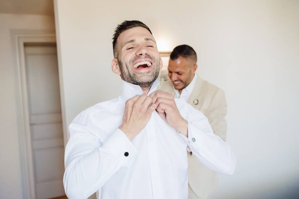 Preparazione sposo