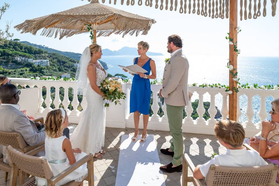 Wedding celebrant amalfi coast