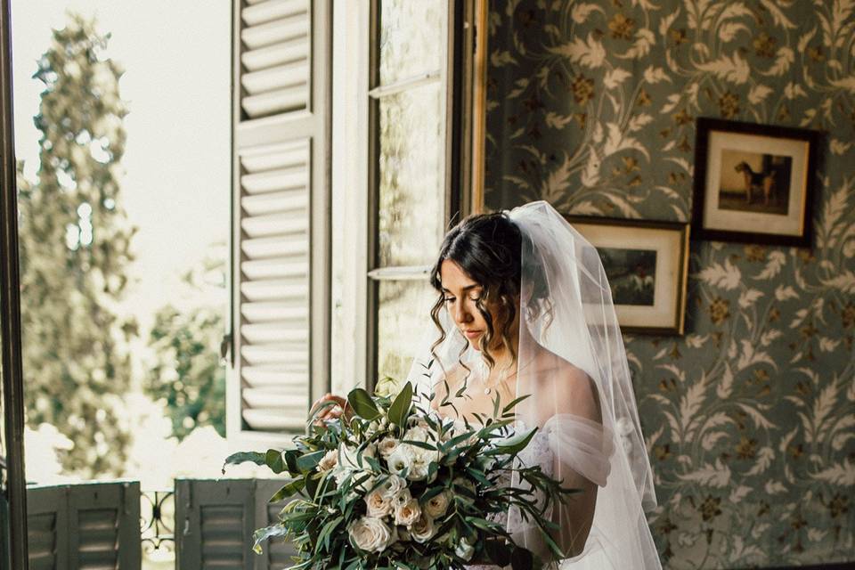 Vanessa e il suo bouquet