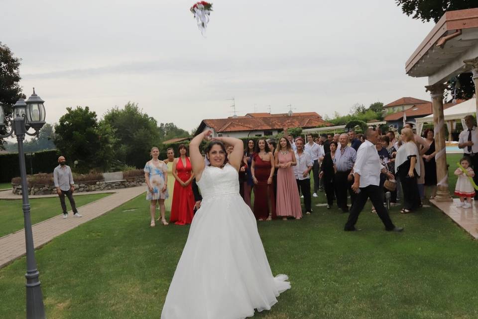Lancio del bouquet