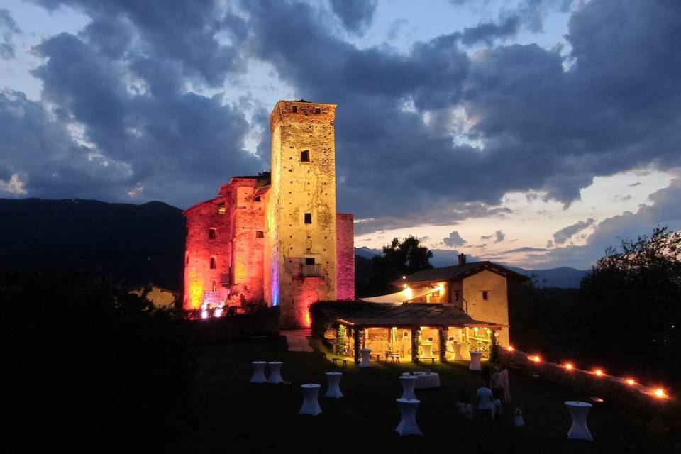 Castello con luci