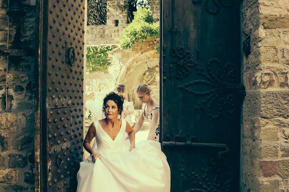 Bride at the castle
