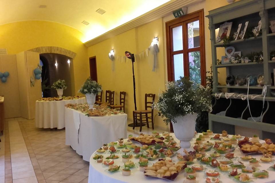 Buffet alla sala del forno