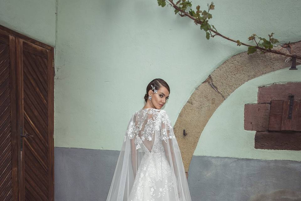 Abito da sposa con il pizzo