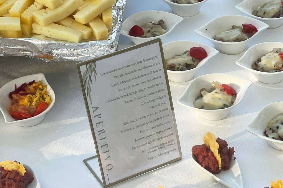 Menù aperitivo tema: ulivo