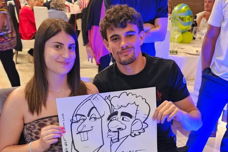 Caricatura di coppia