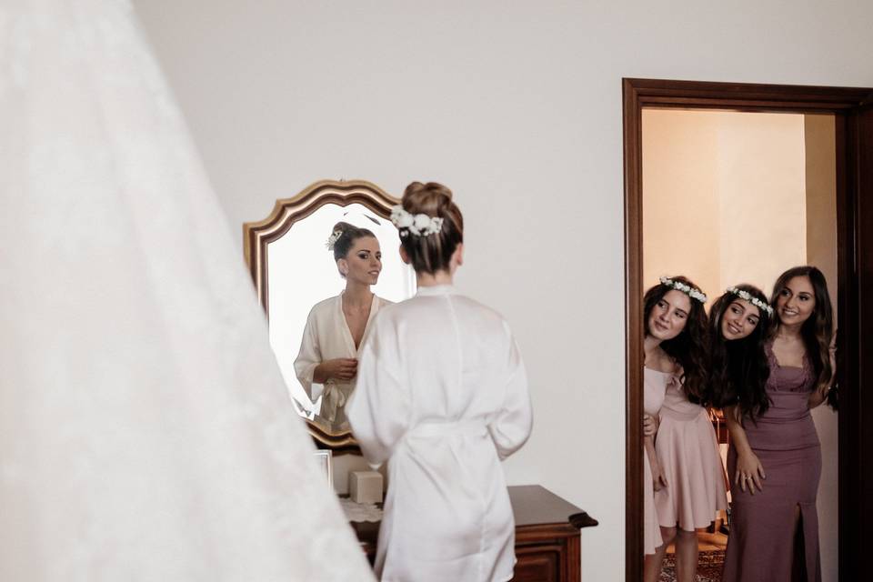 Damigelle e preparativi sposa